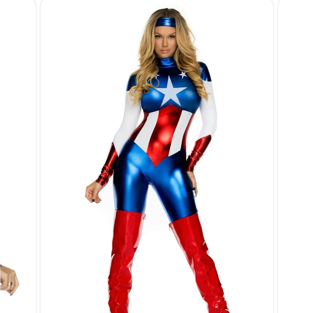 Forplay captain America astonishing allegiance women costume